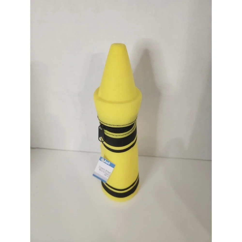 Crayon Shape Rubber Pencil Pouch - NEW